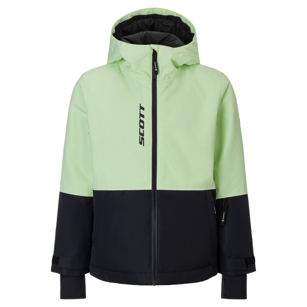 SCOTT Ultimate Dryo Kinderjacke Vapour Green - Black Vorderansicht