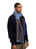 Dale Of Norway SKARSTIND SCARF Wine Ultramarine Iceblue One size - PeakStyle
