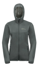 Jack Wolfskin WINDHAIN HOODY W slate green 3XL - PeakStyle