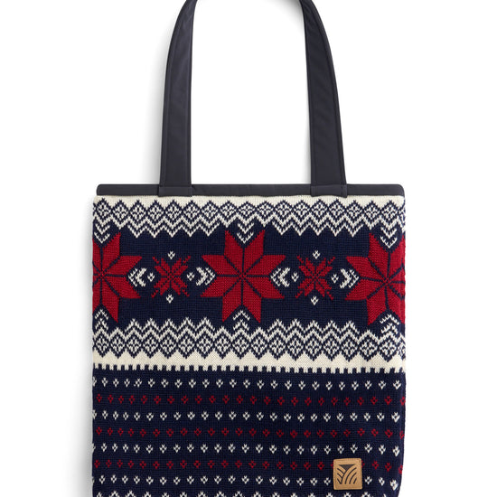 Dale Of Norway EGERSUND TOTEBAG Marine Offwhite Red One size - PeakStyle