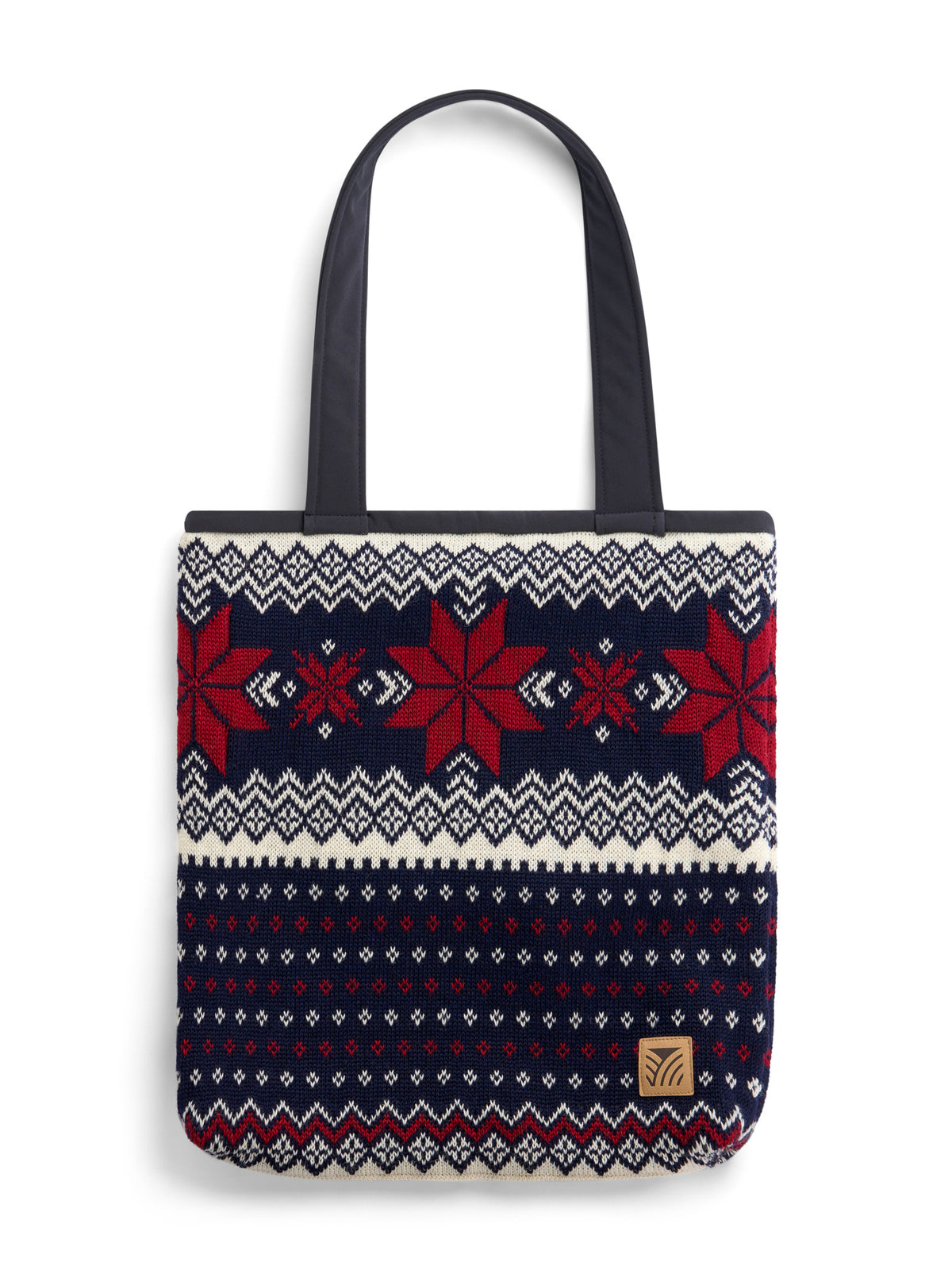 Dale Of Norway EGERSUND TOTEBAG Marine Offwhite Red One size - PeakStyle