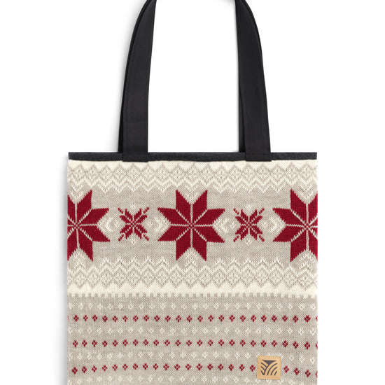 Dale Of Norway EGERSUND TOTEBAG Sand Offwhite Red One size - PeakStyle