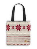 Dale Of Norway EGERSUND TOTEBAG Sand Offwhite Red One size - PeakStyle