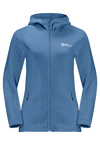 Jack Wolfskin W BAISELBERG HOODED FZ W mid blue 2XL - PeakStyle