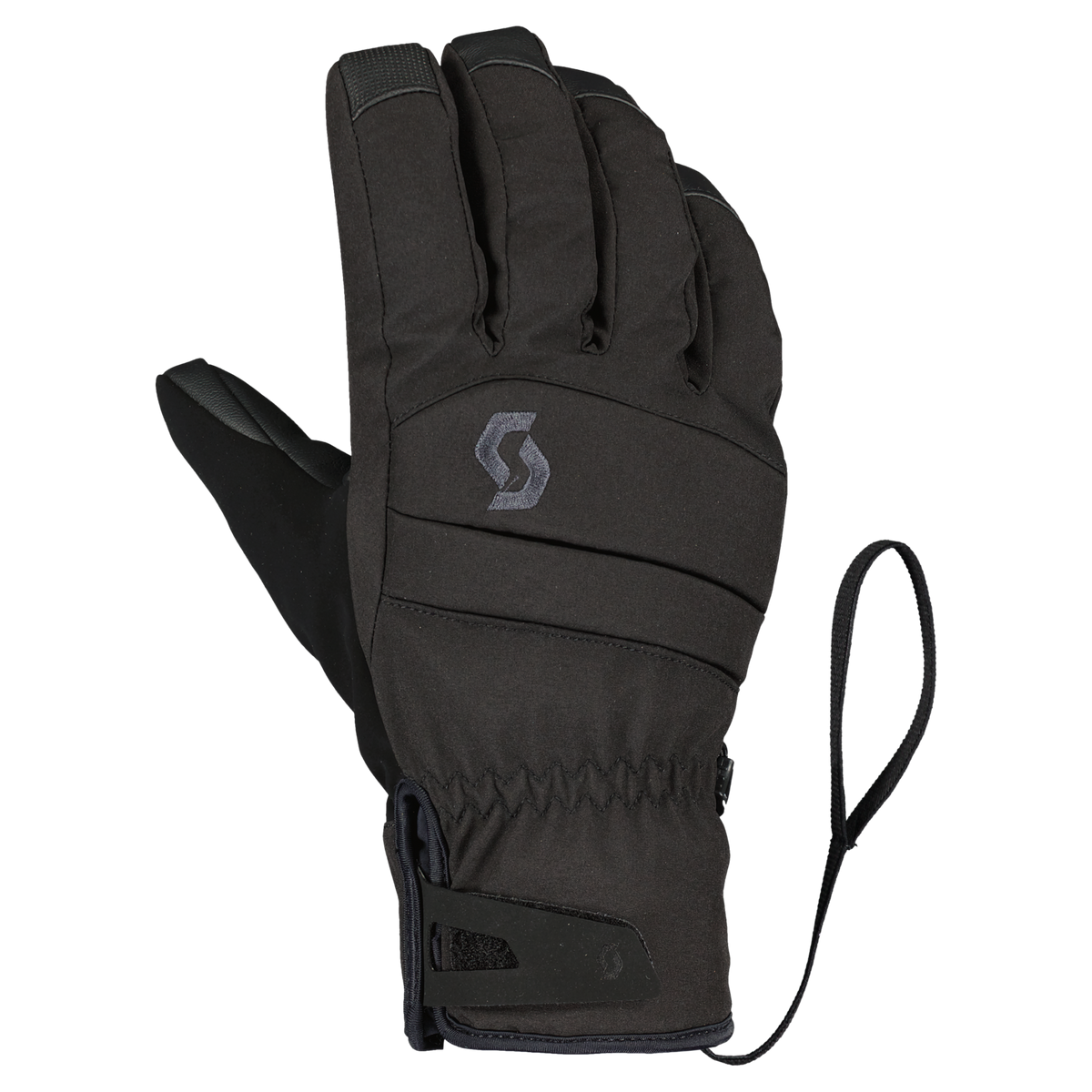 SCOTT Ultimate Hybrid Wintersporthandschuhe Herren – Black – Vorderansicht