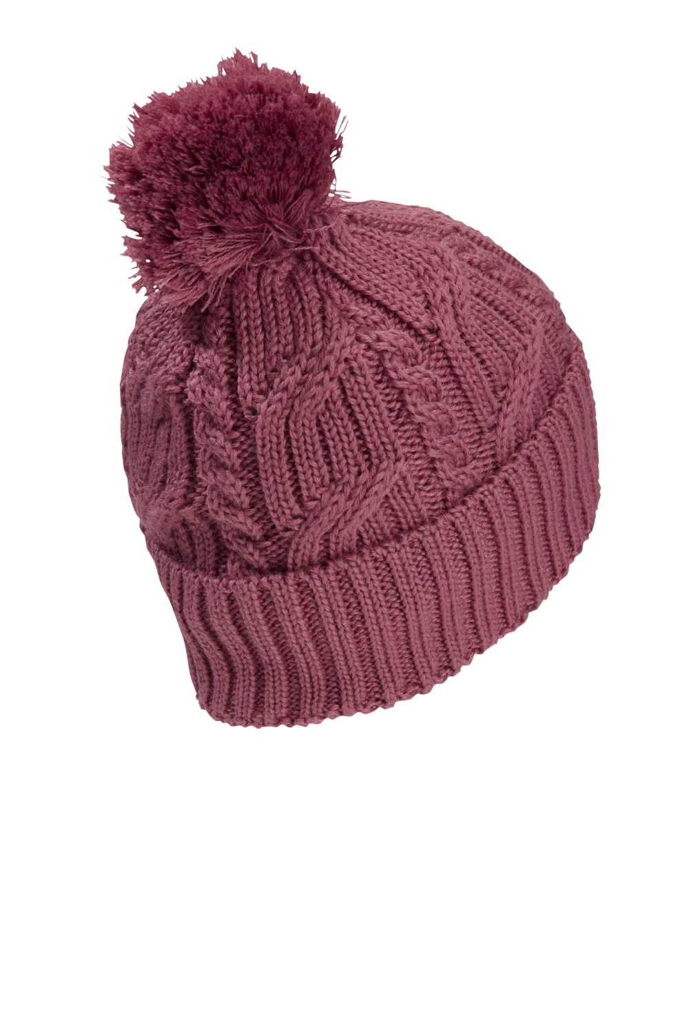 Jack Wolfskin POMPOM BEANIE raisin One Size - PeakStyle