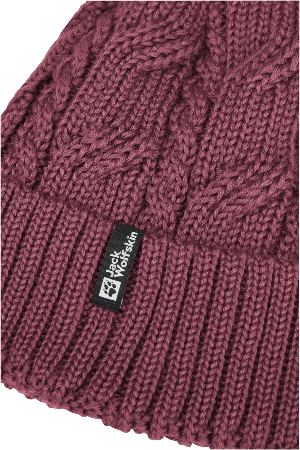 Jack Wolfskin POMPOM BEANIE raisin One Size - PeakStyle