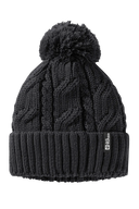 Jack Wolfskin POMPOM BEANIE black One Size - PeakStyle