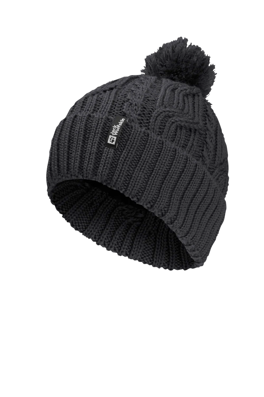 Jack Wolfskin POMPOM BEANIE black One Size - PeakStyle