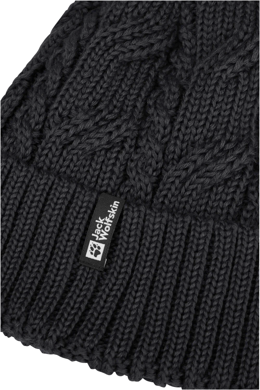 Jack Wolfskin POMPOM BEANIE black One Size - PeakStyle