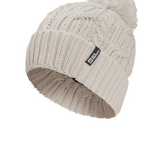 Jack Wolfskin POMPOM BEANIE pale sand One Size - PeakStyle