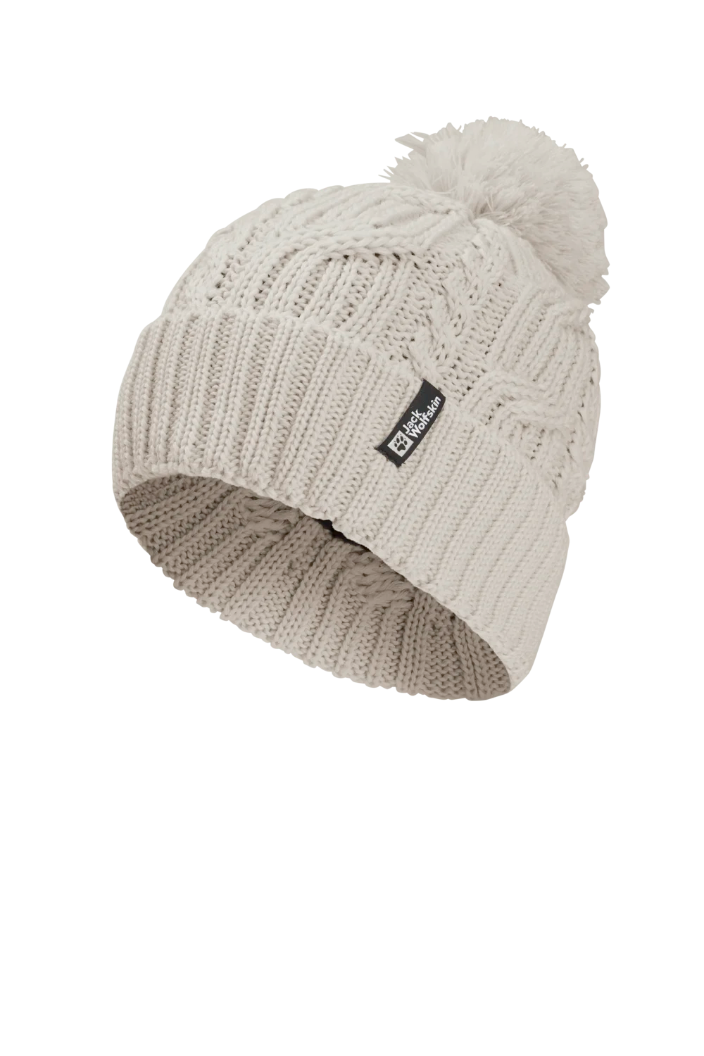 Jack Wolfskin POMPOM BEANIE pale sand One Size - PeakStyle