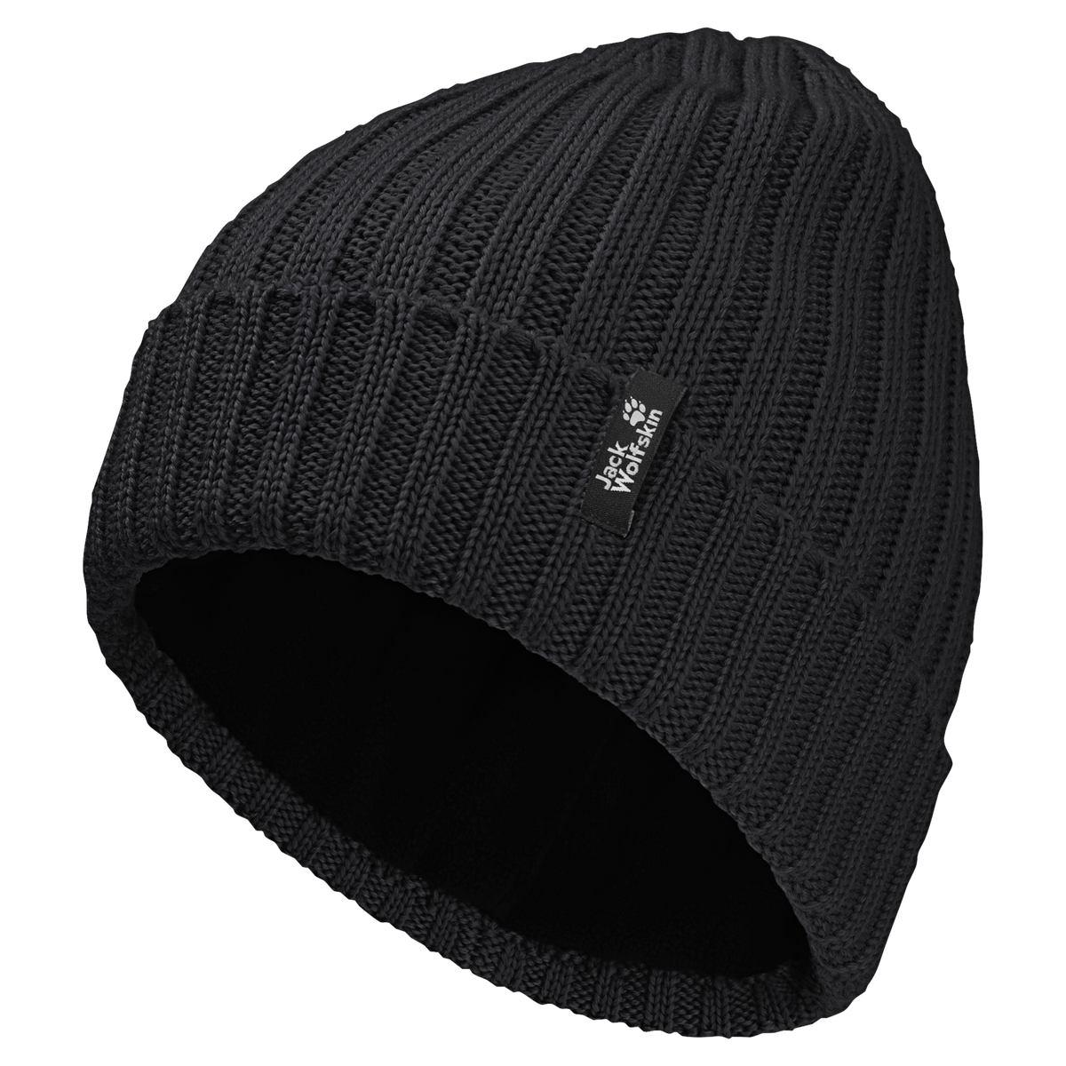 Jack Wolfskin RIB KNIT BEANIE Unisex Strickmütze Black 1-a310
