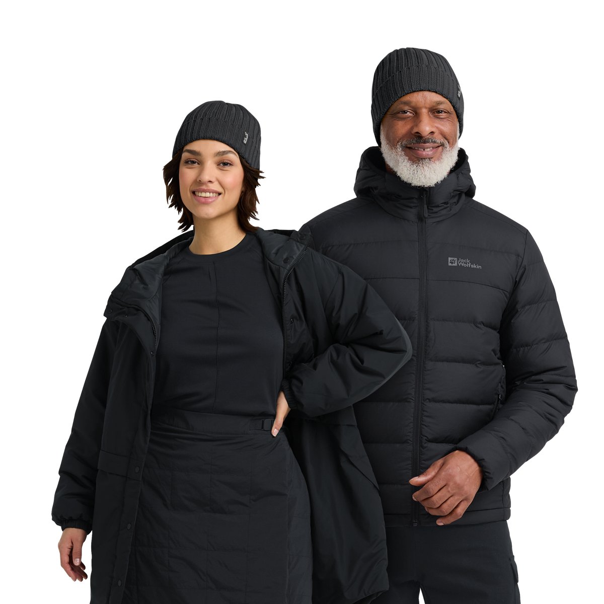 Jack Wolfskin RIB KNIT BEANIE Unisex Strickmütze Black 2-ma100
