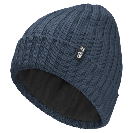 Jack Wolfskin RIB KNIT BEANIE Unisex Strickmütze Midnight Sky 1-a310