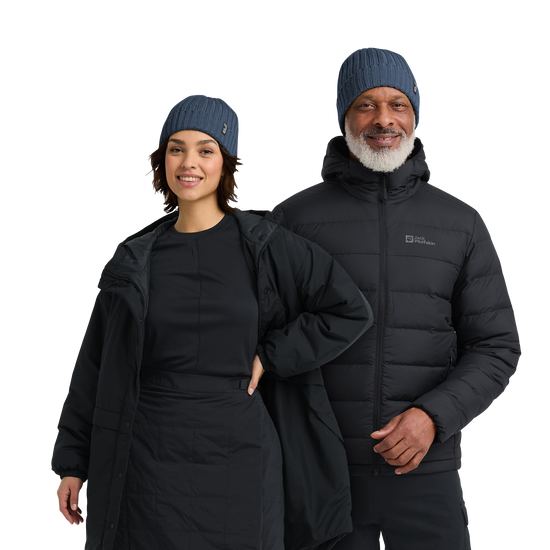 Jack Wolfskin RIB KNIT BEANIE Unisex Strickmütze Midnight Sky 2-ma100