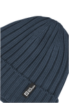 Jack Wolfskin RIB KNIT BEANIE midnight sky One Size - PeakStyle