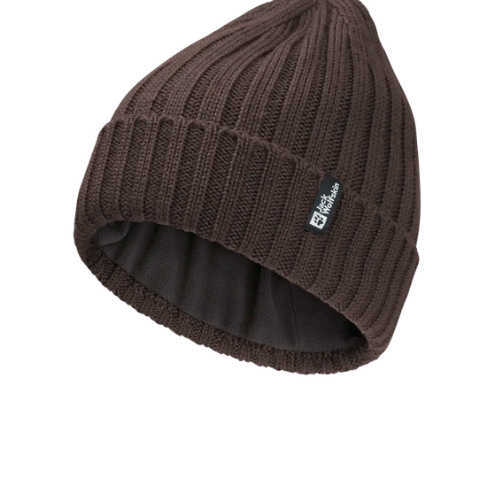 Jack Wolfskin RIB KNIT BEANIE peat One Size - PeakStyle