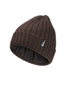 Jack Wolfskin RIB KNIT BEANIE peat One Size - PeakStyle