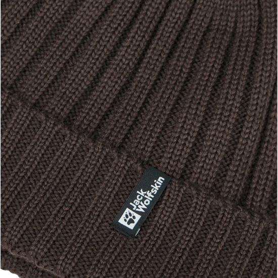 Jack Wolfskin RIB KNIT BEANIE peat One Size - PeakStyle