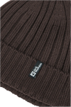 Jack Wolfskin RIB KNIT BEANIE peat One Size - PeakStyle