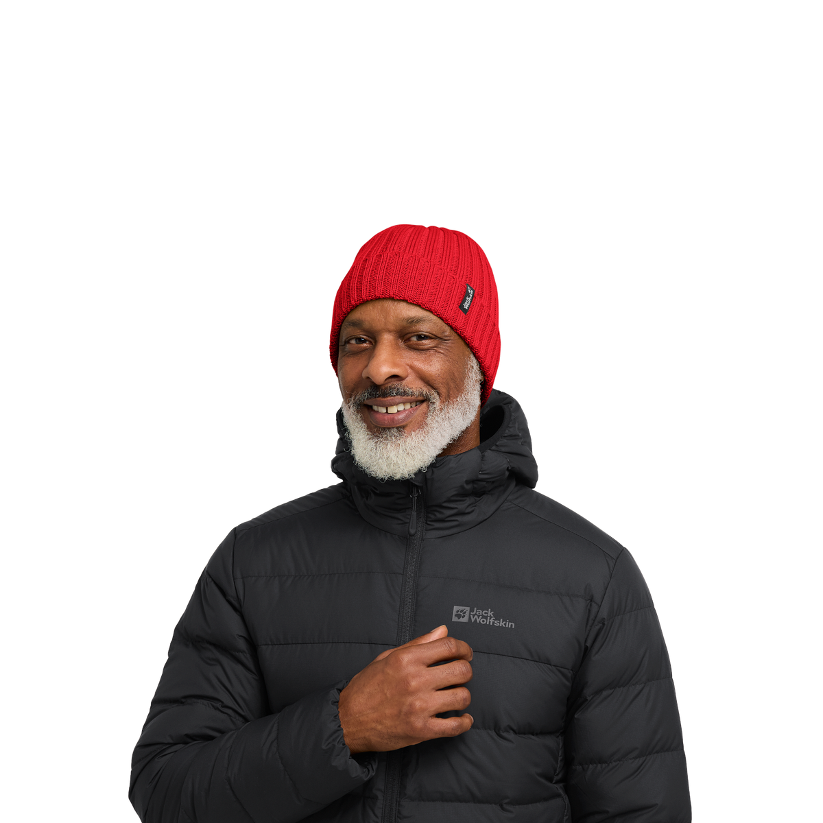 Jack Wolfskin RIB KNIT BEANIE Unisex Strickmütze Siren Red 4-ma125