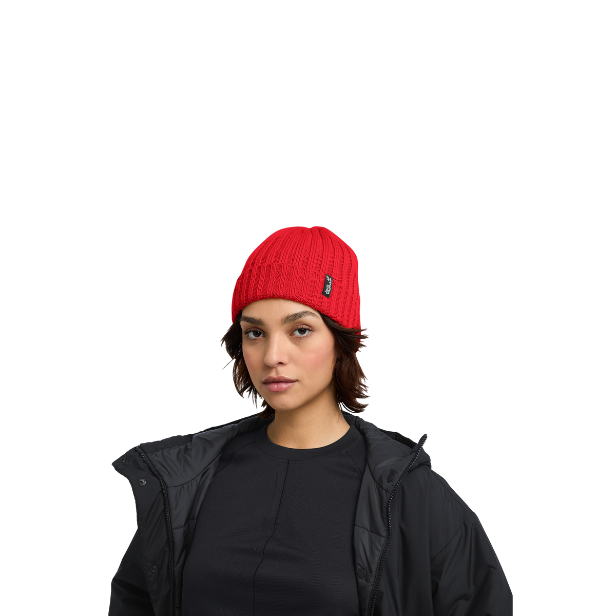 Jack Wolfskin RIB KNIT BEANIE Unisex Strickmütze Siren Red 4-ma130