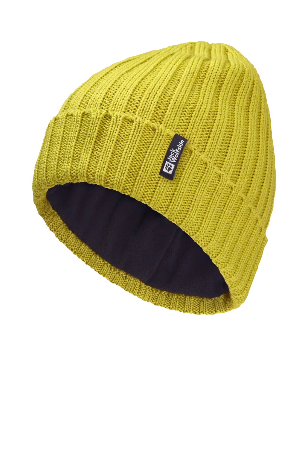 Jack Wolfskin RIB KNIT BEANIE chartreuse One Size - PeakStyle