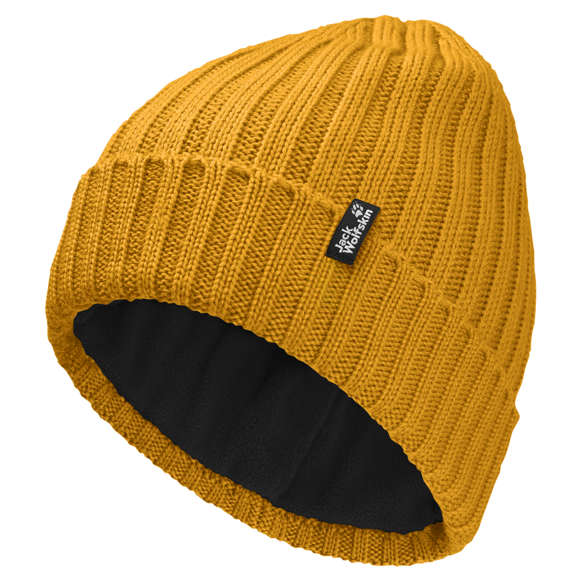 Jack Wolfskin RIB KNIT BEANIE Unisex Strickmütze Burly Yellow 1-a310