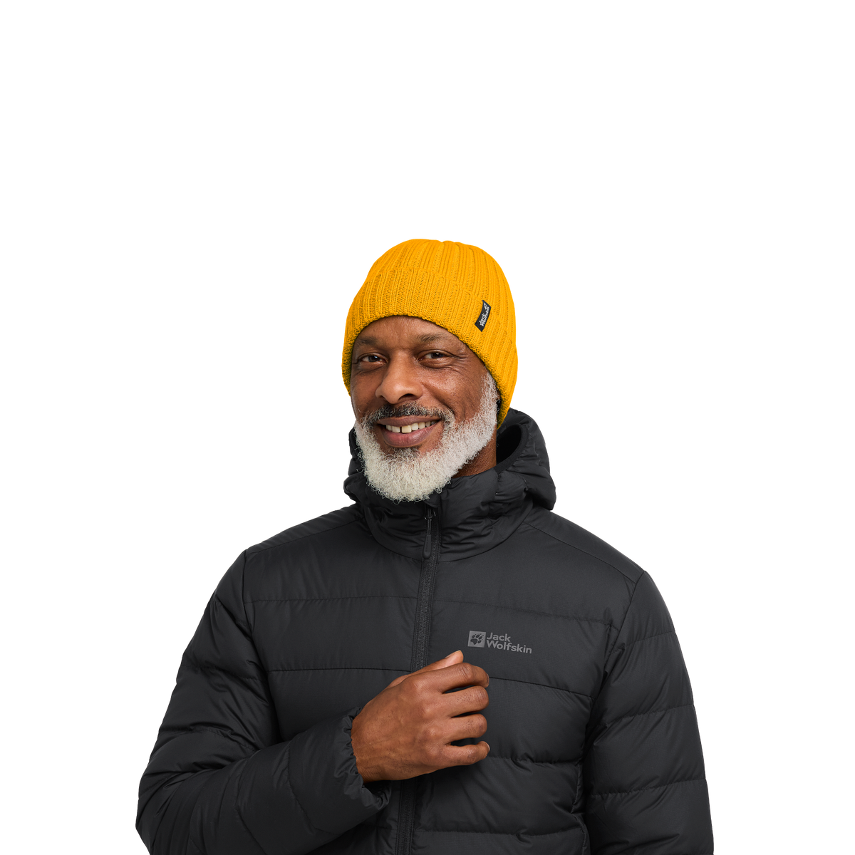 Jack Wolfskin RIB KNIT BEANIE Unisex Strickmütze Burly Yellow 4-ma125