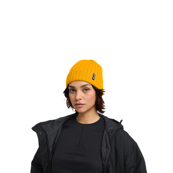 Jack Wolfskin RIB KNIT BEANIE Unisex Strickmütze Burly Yellow 4-ma130