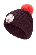 Jack Wolfskin POMPOM BADGE BEANIE K amaranth M - PeakStyle