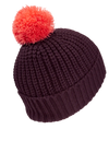 Jack Wolfskin POMPOM BADGE BEANIE K amaranth M - PeakStyle