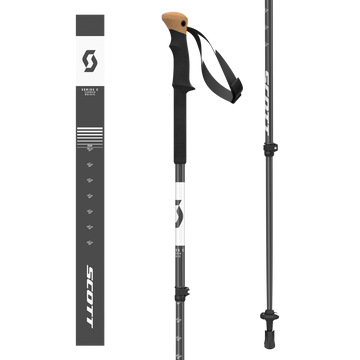 SCOTT Trek Carbon Trekkingstöcke – Black – Ansicht 1