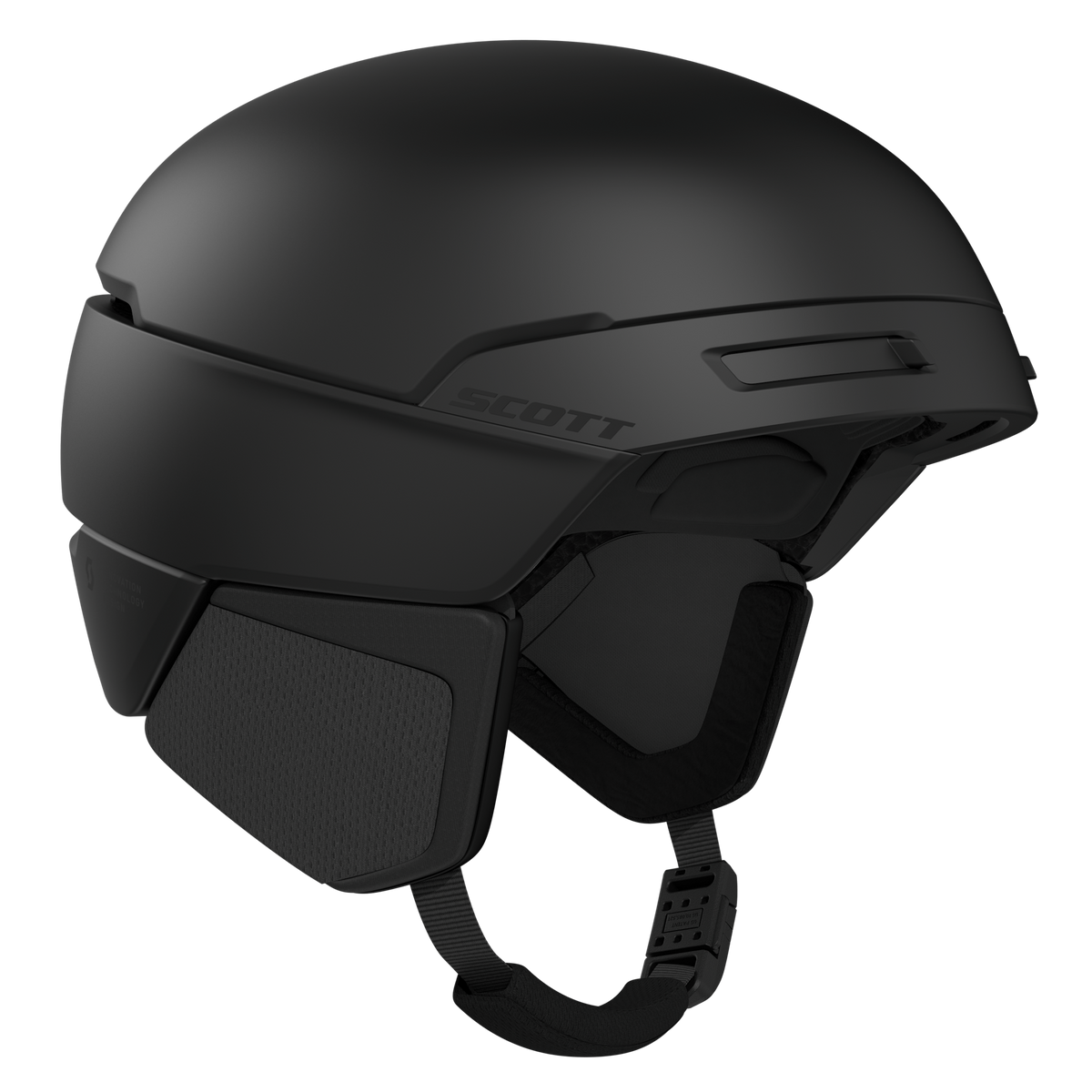 SCOTT Flow Pro Mips Skihelm Black Vorderansicht