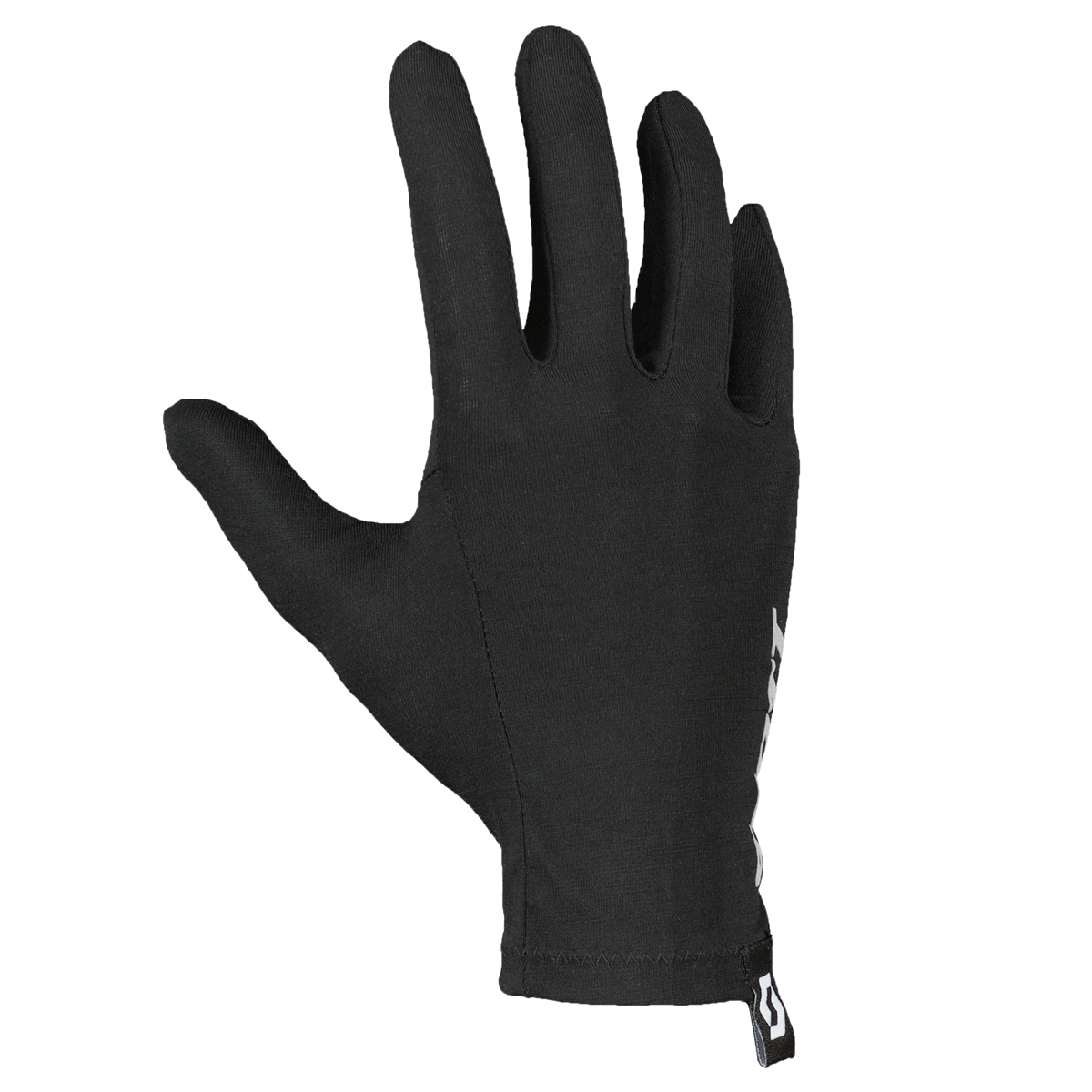 SCOTT Merino Liner Fingerhandschuhe – Black Oberseite