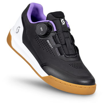 SCOTT Volt Evo Flat BOA Damen Mountainbikeschuh – Black - White – Packshot