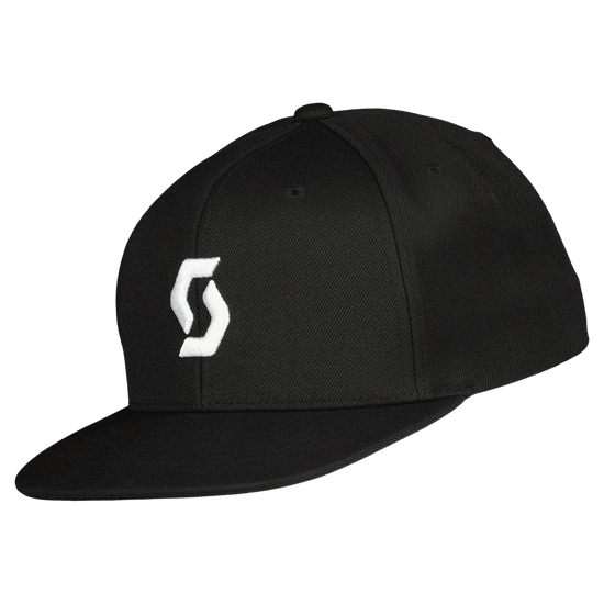 SCOTT Flat Brim Kappe – Black