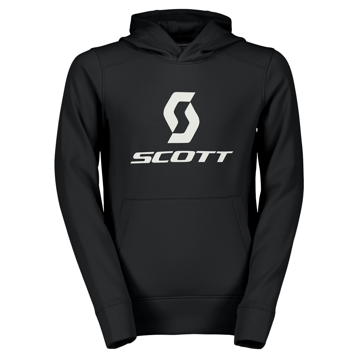 SCOTT Icon Hoodie Kinder – Black – Vorderansicht