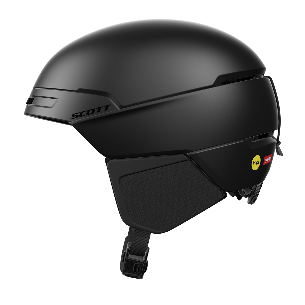 SCOTT Flow Pro Mips Skihelm Black Seitenansicht