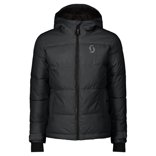 SCOTT Ultimate Warm Wintersportjacke Kinder – Black – Vorderseite