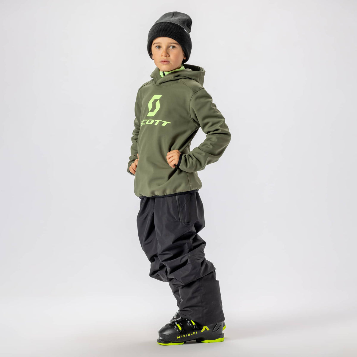 SCOTT Defined Warm Midlayer-Hoodie Kinder - Anwendung bei PeakStyle