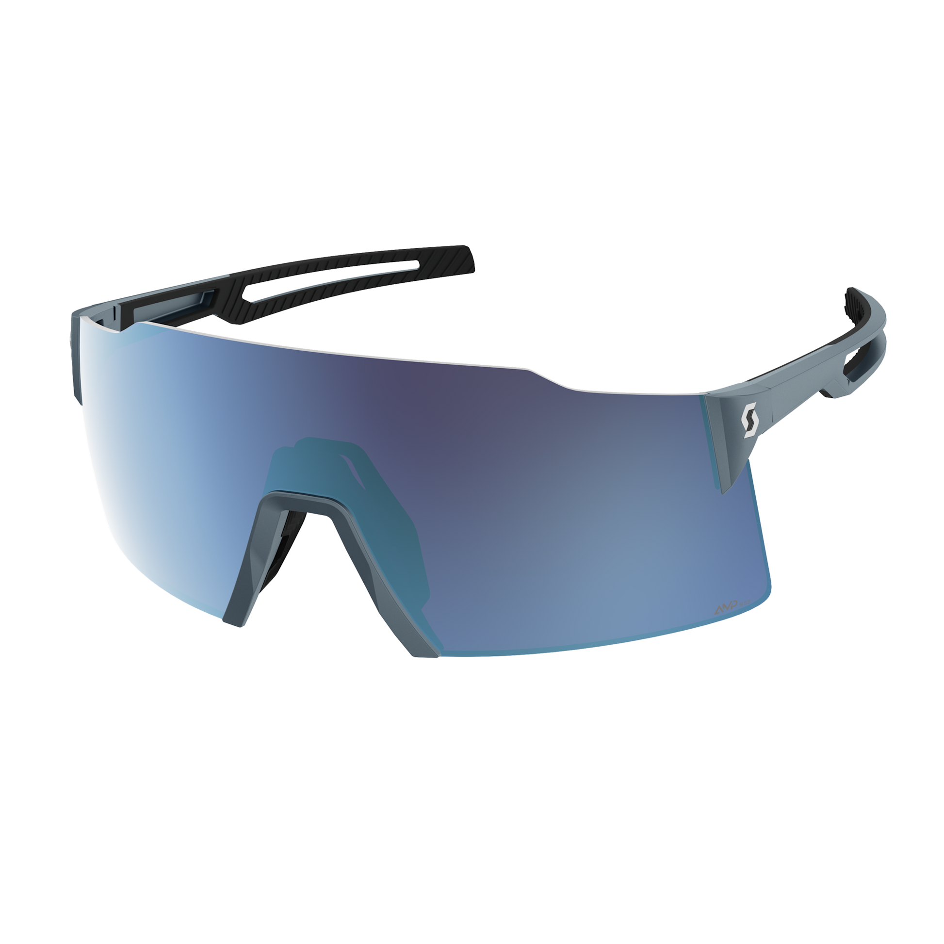 SCOTT Stride Sonnenbrille – Metallic Blue / AMP Beryl Blue Chrome S3
