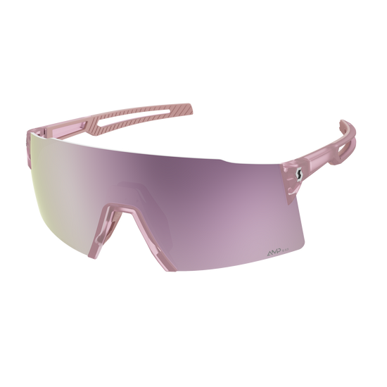SCOTT Stride Compact Sonnenbrille – Light Pink / AMP Lavender Chrome S3