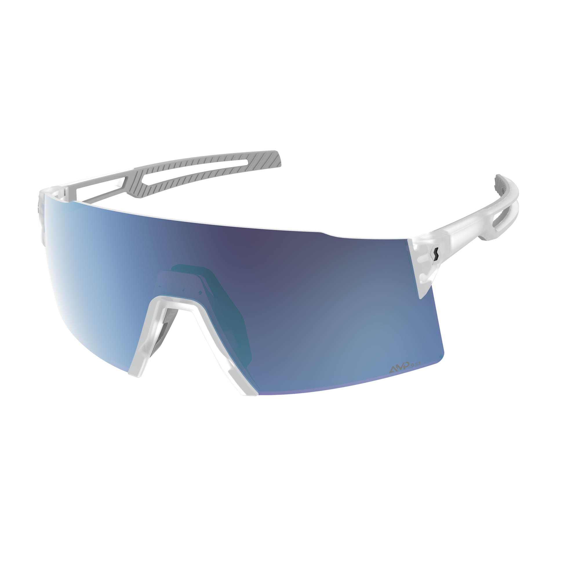 SCOTT Stride Compact Sonnenbrille – Translucent / AMP Beryl Blue Chrome S3