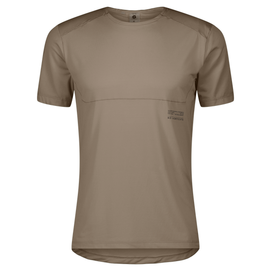 SCOTT Endurance Tech Kurzarmshirt Herren – Toast Beige – Vorderansicht