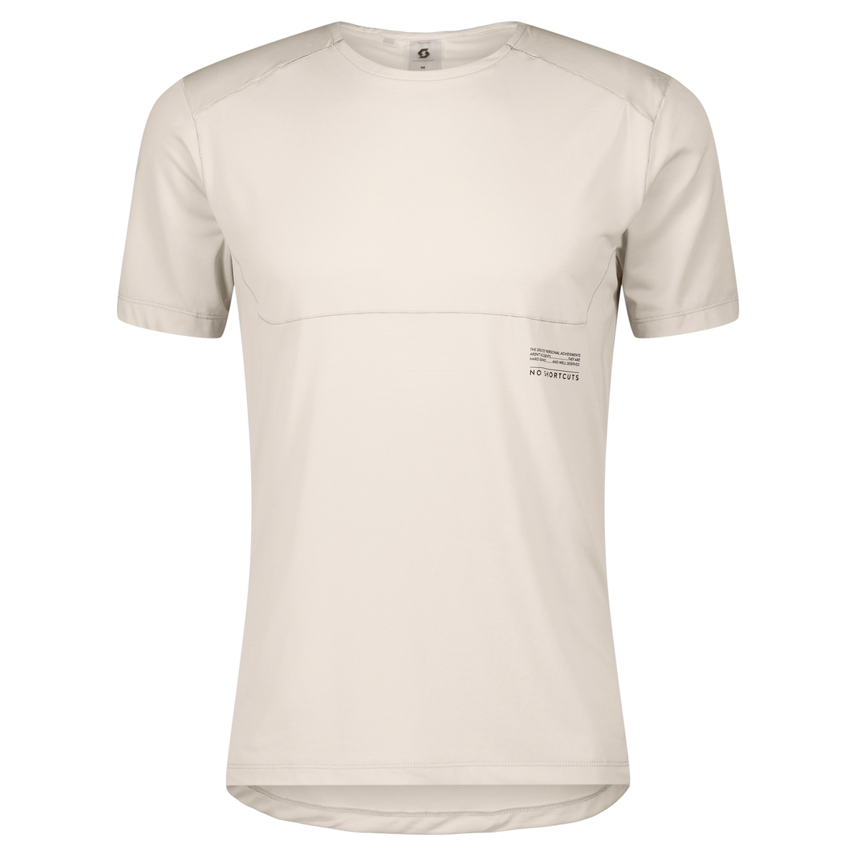 SCOTT Endurance Tech Kurzarmshirt Herren – Cotton White – Vorderansicht