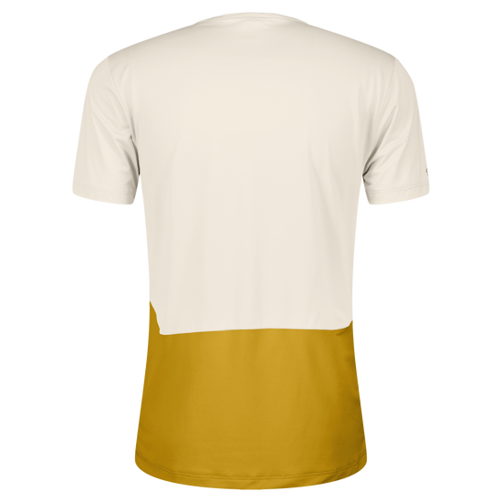 SCOTT Endurance Tech Kurzarmshirt Herren – Cotton White / Sundial Yellow – Rückansicht
