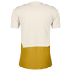 SCOTT Endurance Tech Kurzarmshirt Herren – Cotton White / Sundial Yellow – Rückansicht