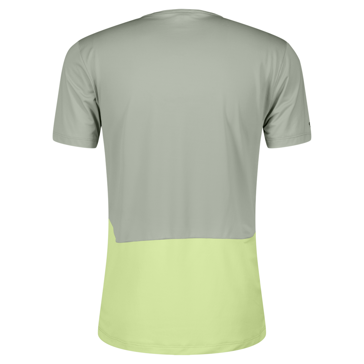 SCOTT Endurance Tech Kurzarmshirt Herren – Spray Grey / Acid Yellow – Rückansicht